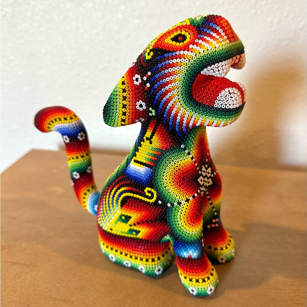Huichol Art Panther